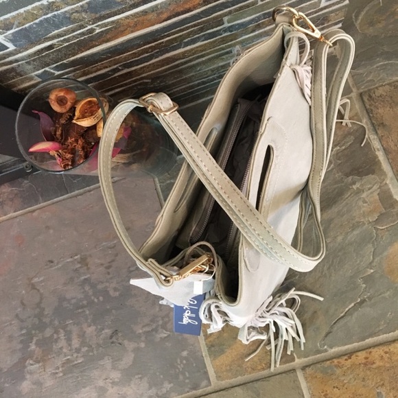 Vegan Leather Suede Crossbody - Picture 4 of 6